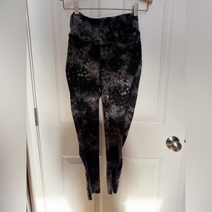 lululemon athletica Black Tie-Dye Leggings